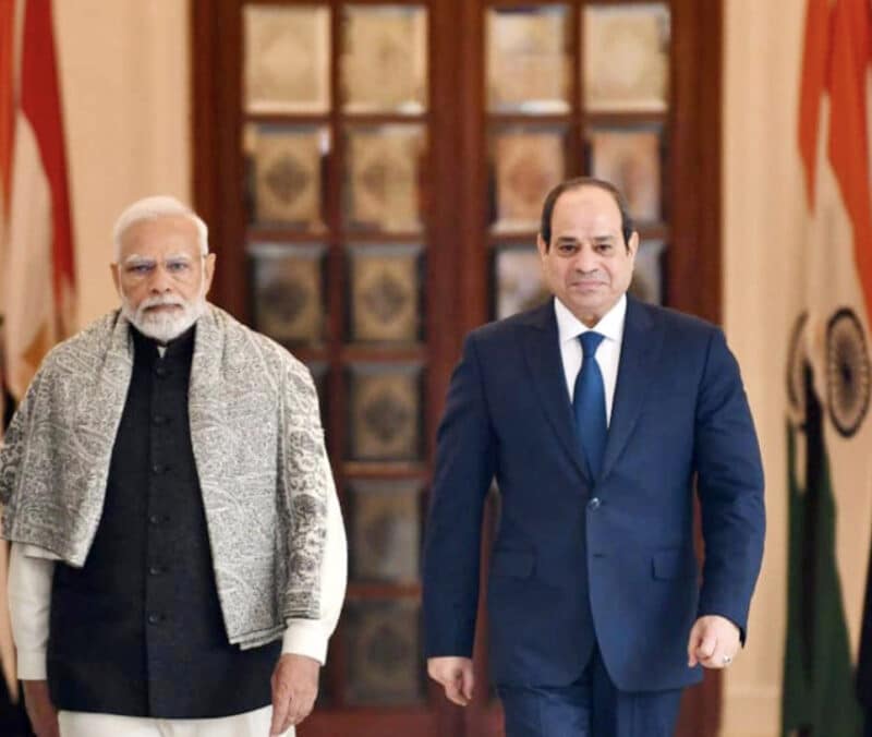 Al Sisi y Modi se reúnen en India para reforzar su cooperación frente al terrorismo transfronterizo