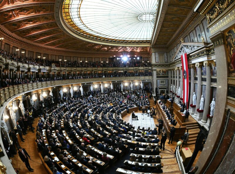 Ceremonia de juramento del presidente austriaco Alexander Van der Bellen