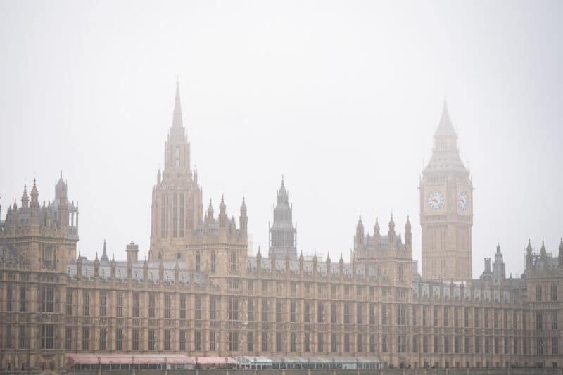 Clima brumoso en Londres