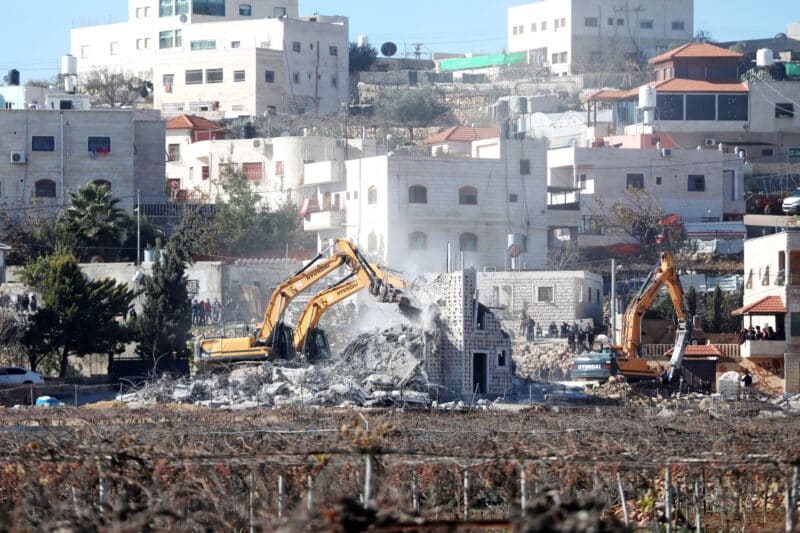 Demolición de casas palestinas en Cisjordania