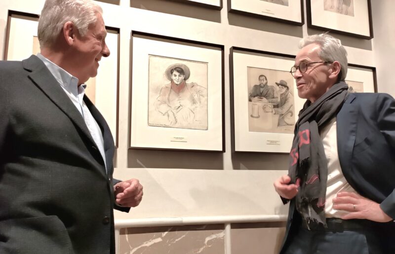 Jordi Clos expondrá en Barcelona los retratos de Opisso de 80 celebridades de su época