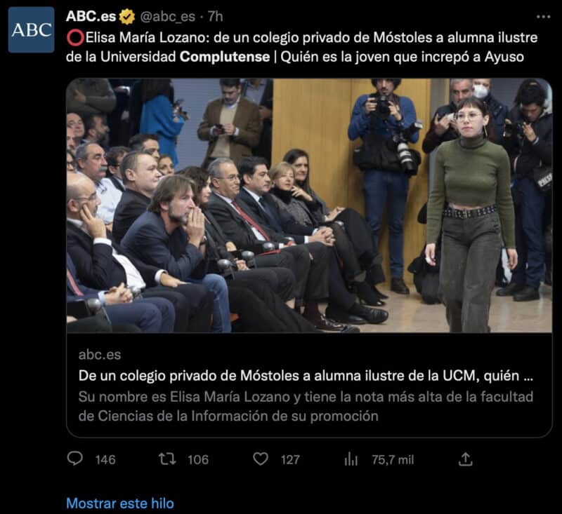 La alumna ilustre de la UCM que increpó a Ayuso