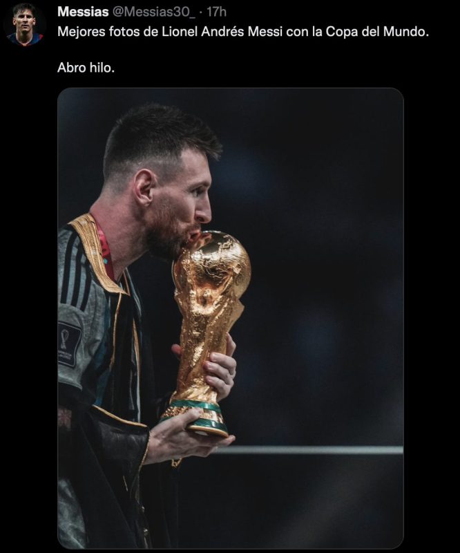 Las mejores fotos de Messi con la Copa del Mundo