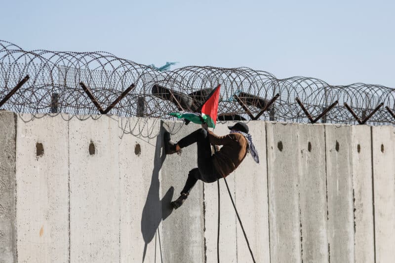 Manifestación en Cisjordania