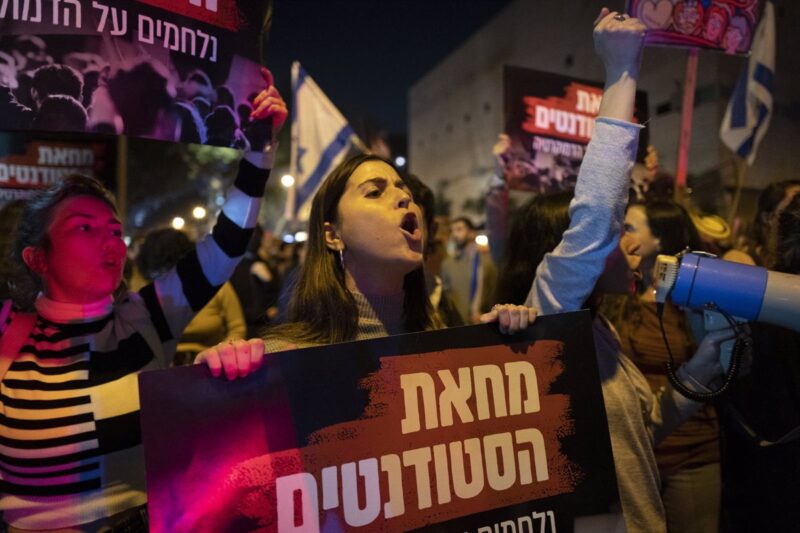 Más de 100.000 personas se manifiestan en Tel Aviv contra Netanyahu