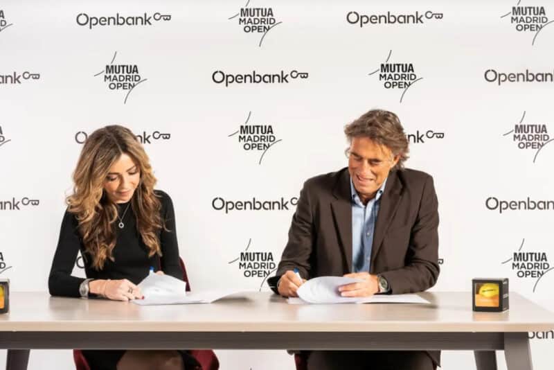 Openbank renueva por tres años como patrocinador del Mutua Madrid Open