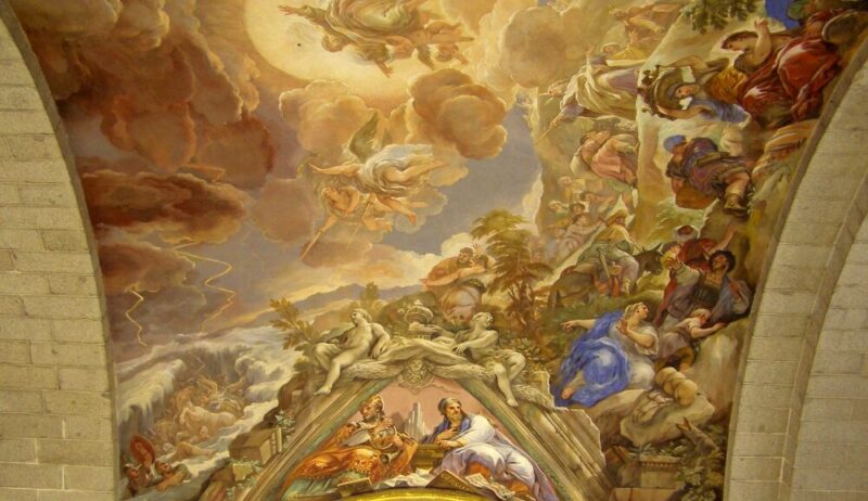 Patrimonio Nacional restaura los 'cielos' de Luca Giordano en el Monasterio de las Descalzas Reales y El Escorial