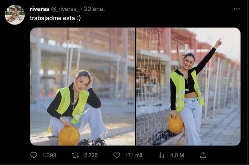 Polémica en twitter porque la famosa TikToker 'Rivers' va a construirse una casa